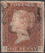 1841 1d Red Plate 8 'AE' State 2