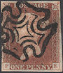 1841 1d Red Plate 2 'PE'