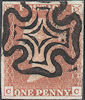 1841 1d Red Plate 10 'CC' State 1 London II MX