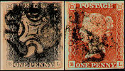 1840 1d Black/1841 1d Red Plate 11 'BL'
