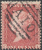 1857 1d Rose-Red C10/Z1 Plate 43 'CL' Used Abroad St Vincent
