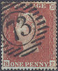 1851 1d Red CE2 Plate 96 'RF' Archer Perf