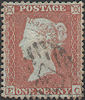 1855 1d Red C2 Plate 200 'EC'