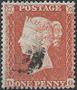 1854 1d Red C1 Plate 157 'DG'