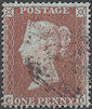 1854 1d Red C1 Plate 204 'CD'