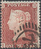 1855 1d Red C2 Plate 194 'IC'
