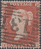 1854 1d Red C1 Plate 165 'EI'