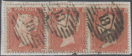 1854 1d Red C1(1)p Plate 173 'RH-RJ' State 1