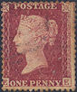 1861 1d Rose-red C12 Plate 50 'EE'