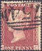 1857 1d Rose-red C11 Plate 27 'MC'