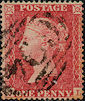 1857 1d Rose-red C11 Plate 37 'JL'