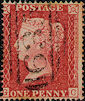 1857 1d Rose-red C11 Plate 45 'GC'