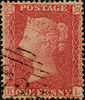 1857 1d Rose-red C11 Plate 58 'KL'