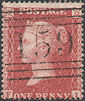 1857 1d Rose-red C11 Plate 60 'FI'