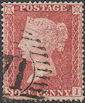 1857 1d Rose-Red C11 Plate 45 'SI'