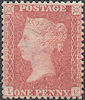 1857 1d Rose-red C10 Plate 56 'IC' Unused