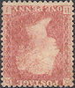 1861 1d Pale Rose-red C12(2)e Plate 50 'BI' Unused, Wmk Inverted