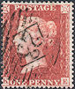 1857 1d Rose-red C11 Plate 45 'KE'