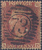 1855 1d Red C5 Plate 15 'AD'
