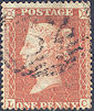 1855 1d Yellow-brown C4(2) Plate 5 'LC'