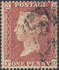 1855 1d Red C4 Plate 2 'FD'