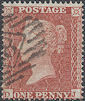1855 1d Red C5 Plate 2 'DJ'