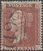 1855 1d Red C5 Plate 7 'TC'
