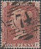 1855 1d Red C5(2) Plate 9 'FF' CV'