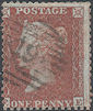 1855 1d Red C3 Plate 18 'EE'
