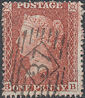 1855 1d Red C4 Plate 15 'BB'