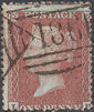 1855 1d Red C6 Plate 18 'LH'