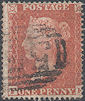 1855 1d Red C5 Plate 15 'FF'