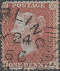 1855 1d Red C3 Plate 18 'HA'