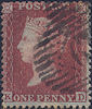 1856 1d Plum C8(3) Plate 40 'KD'