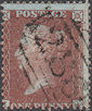 1856 1d Purple-Brown C8(8) Plate 35 'IA'