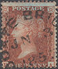 1856 1d Brick-red C8(2) Plate 46 'EA' Scots CDS