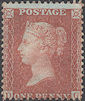 1856 1d Red-brown C8(1) Plate 40 'DG' Mint