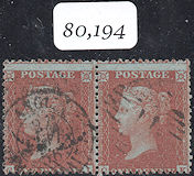 1856 1d Red C7 Plate 25 'CJ-CK'