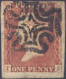 1841 1d Red Plate 12 'TI' Leeds MX