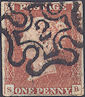 1841 1d Red Plate 30 'SB' NO.2 IN MX