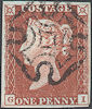 1841 1d Red Plate 40 'GI'