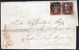 1841 1d Red-brown Plate 34 'PJ-PK' No.10 in MX