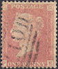 1857 1d Pale Rose C9(4) Plate 27 'PE'
