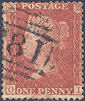 1857 1d Orange-brown C9(1) Plate 40 'OI'