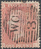1857 1d Pale Red C9(3) Plate 48 'KE'