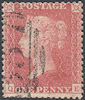 1857 1d Bright Red C9(4) Plate 48 'QE' CV