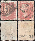 1856 1d Red C8/C8A Matched Plate 35 'GG'