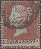 1854 1d Red C1 Plate 170 'BB'