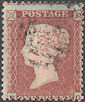 1855 1d Red C2 Plate 197 'FG'