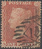 1855 1d Red C4 Plate 15 'AJ'